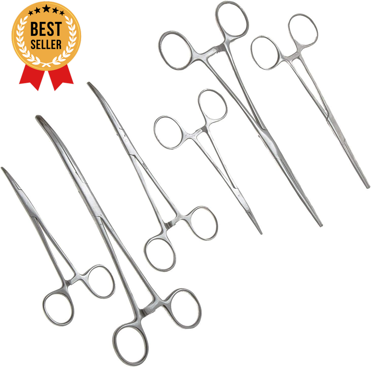 6pc Hemostat Set Locking Forceps Hobby Electronics Fishing Taxidermy Tools