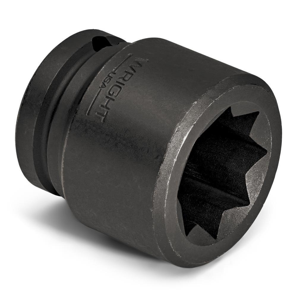 Wright 6876 3/4" Drive Double Square Standard Impact Socket 8-Pt SAE 1-1/8"