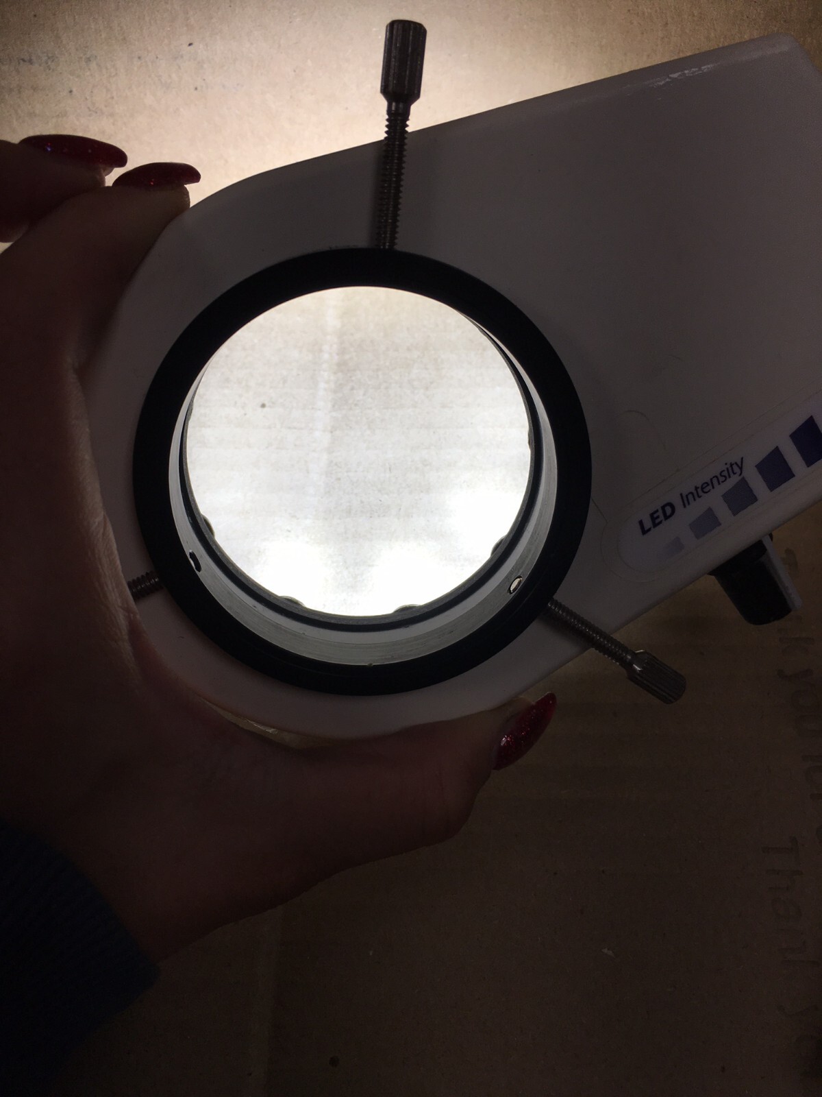 Micro-Lite LV2000 LED Microscope Ring Illuminator, ID: 2.35" (TESTED)