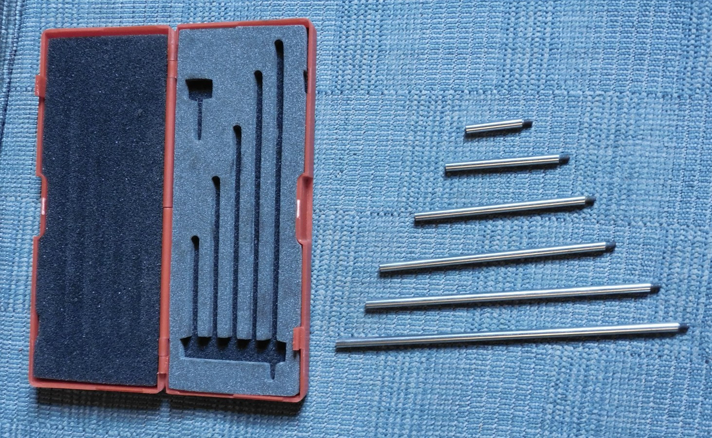 Anytime Tools AT206580, 6-piece Dial & Digital Indicator Extension Stem Rod Set.