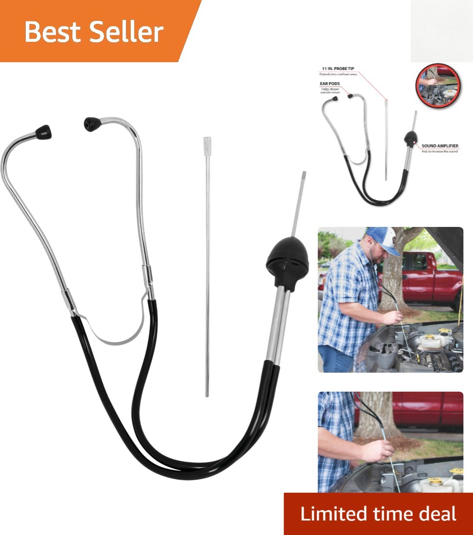 W80582 Automotive Stethoscope with 11-Inch Probe for Precise Noise Diagnosis