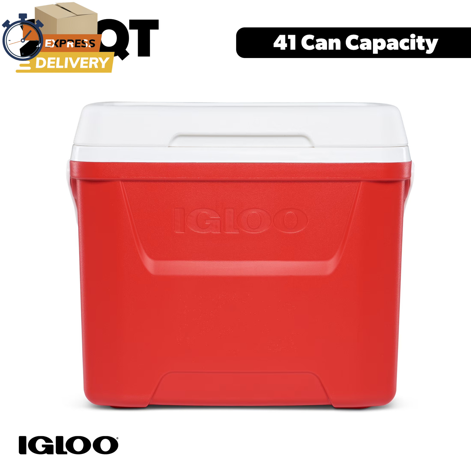 28 QT Laguna Ice Chest Cooler, Red