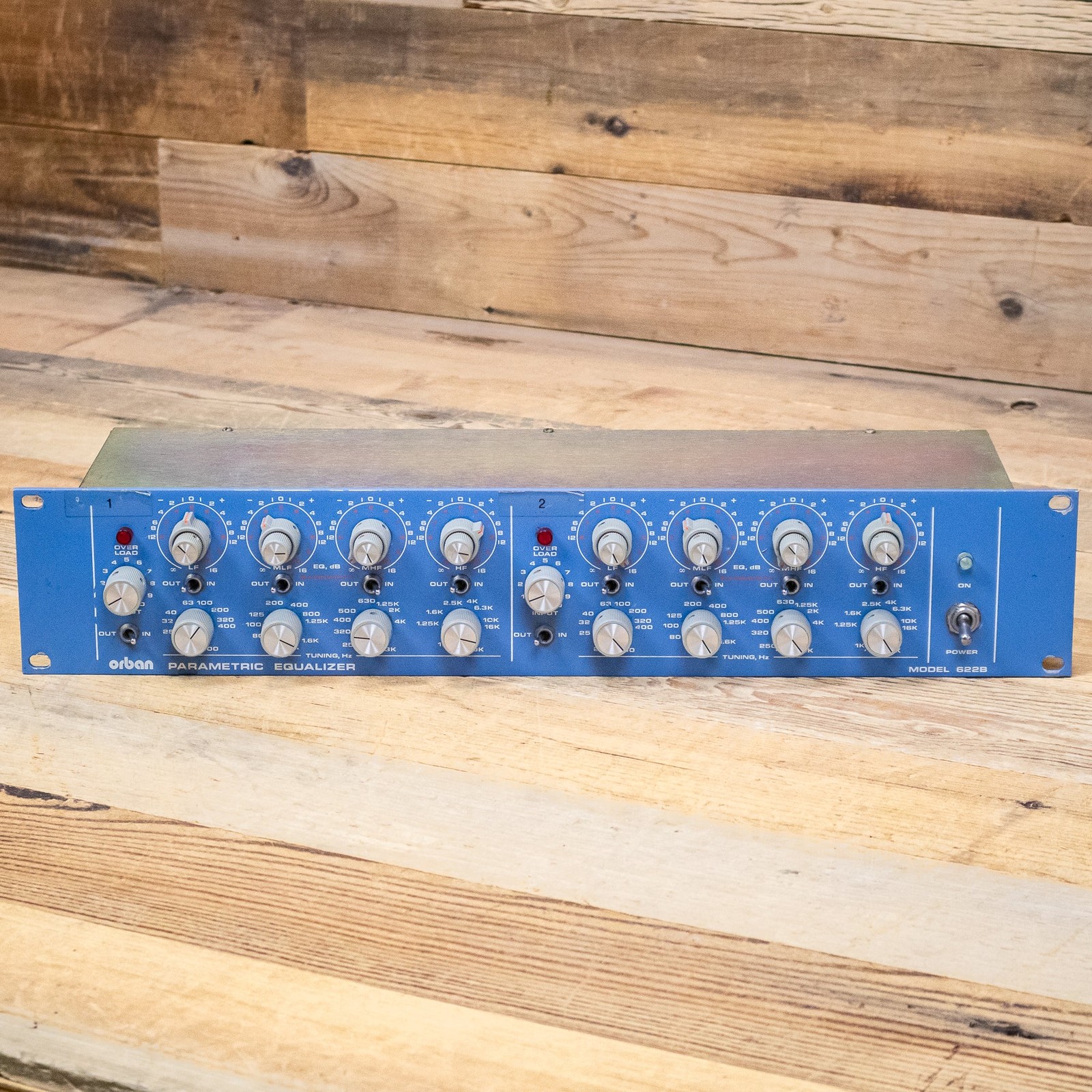 Orban 622B Stereo Parametric Equalizer 2-Channel Dual 622-B EQ Blue Face U283374