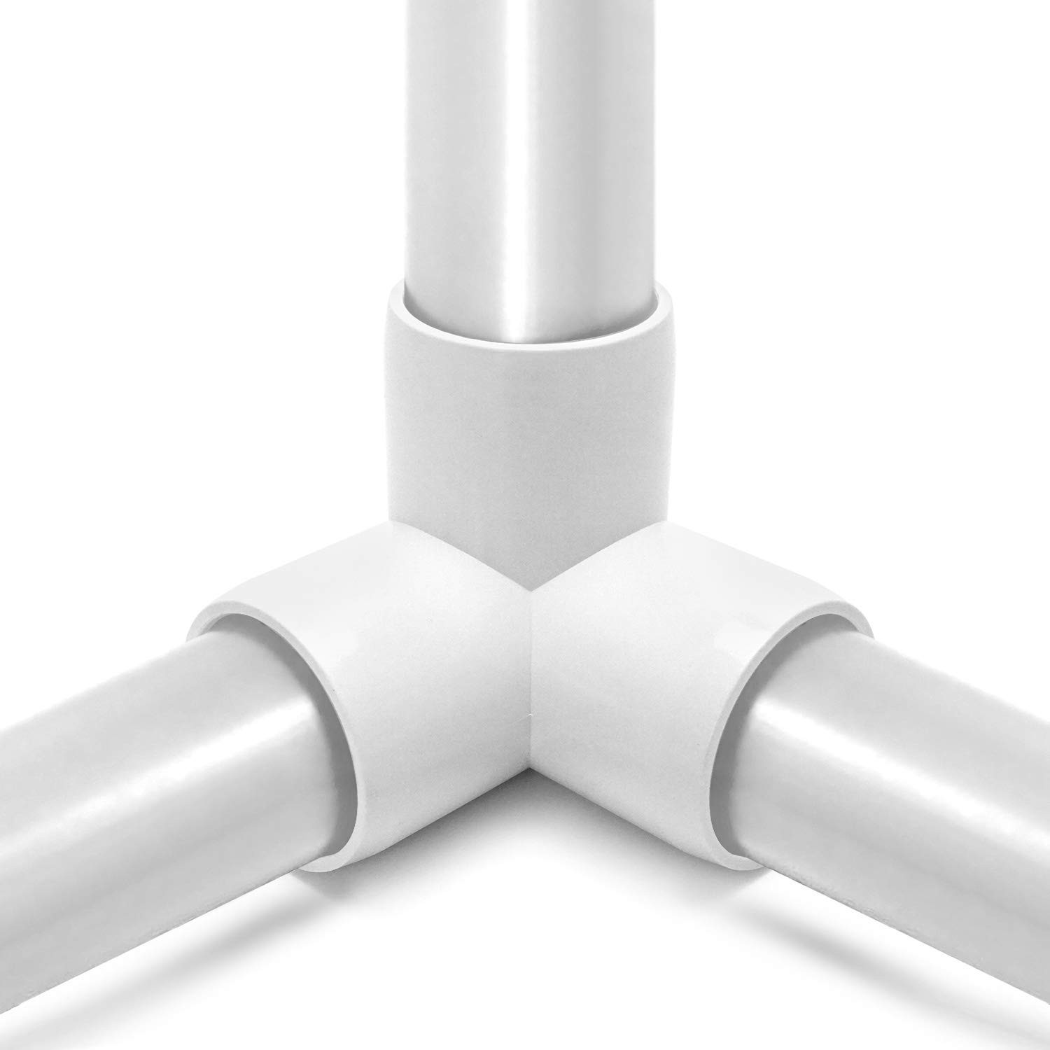 QWORK 3 Way 1/2" Tee PVC Fitting Elbow,12Pack 1/2 Inch, 3