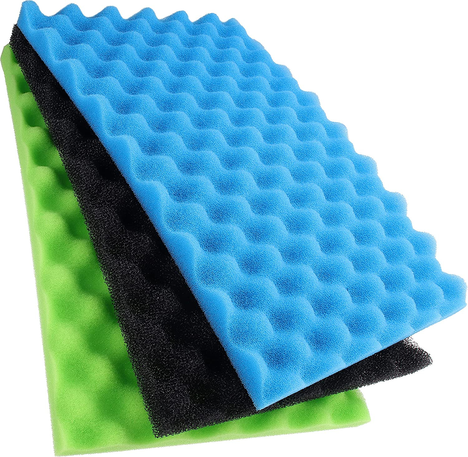 Pond Filter Foam 17x11 Fine Medium Coarse Sponge Media Set Fish Tank