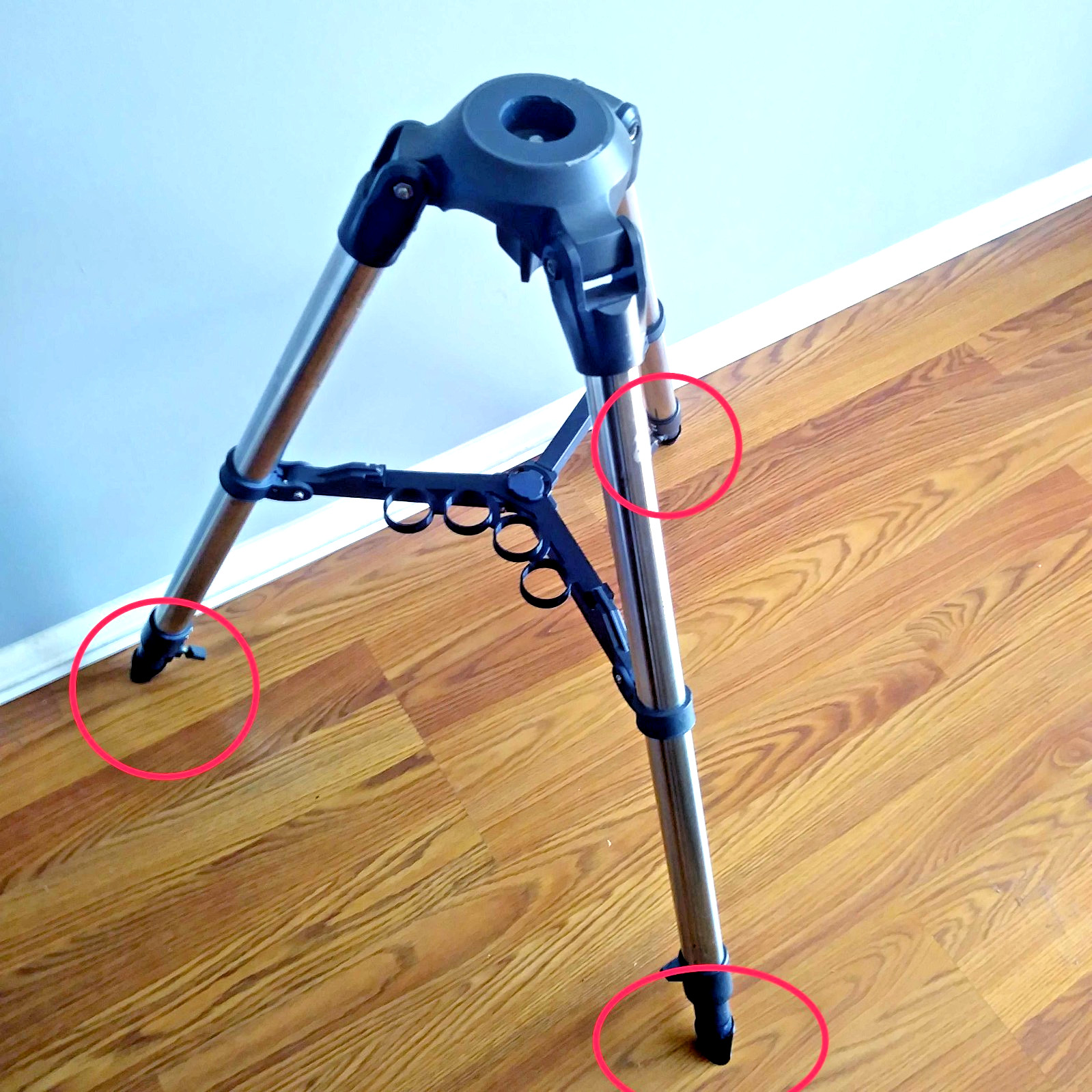 Anti-Vibration Feet Pads for CELESTRON CG-3 German Equatorial Tripod