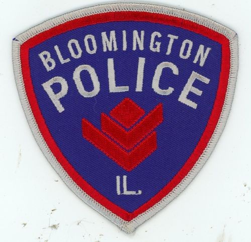 ILLINOIS IL BLOOMINGTON POLICE NICE SHOULDER PATCH SHERIFF BLUE
