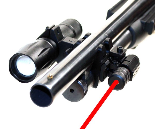 Mossberg 20 Gauge 1000 Lumen Flashlight Red Laser Combo Shotgun Rail Mount