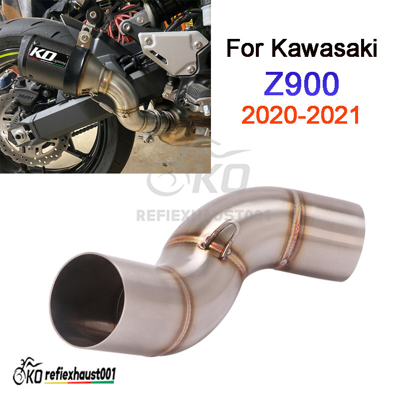 Mid Pipe For Kawasaki Z900 2020 2021 Motorcycle Exhaust Mid Link Tube Slip 51mm