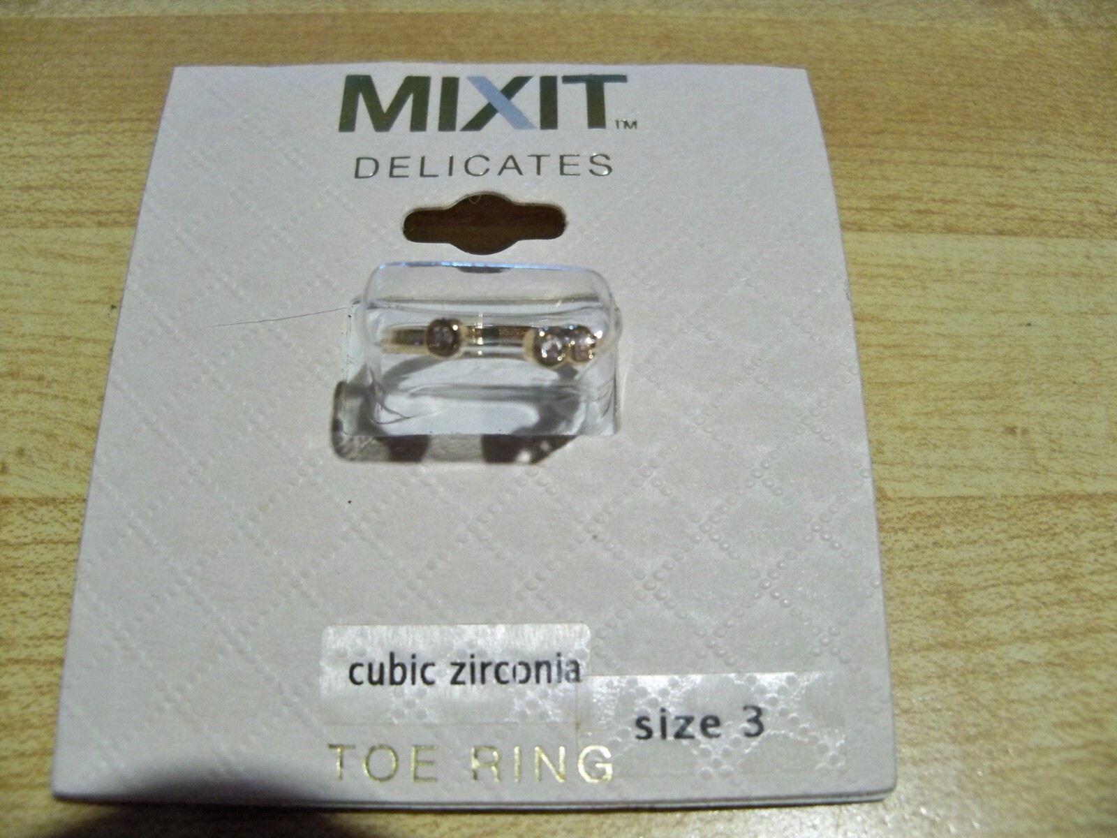 Toe Ring Size 3 Cubic Zirconia Mixit Delicates