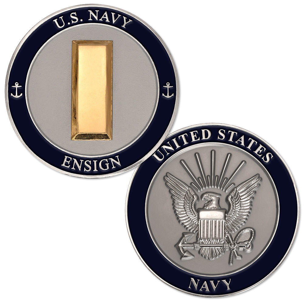 NEW U.S. Navy Ensign Challenge Coin.