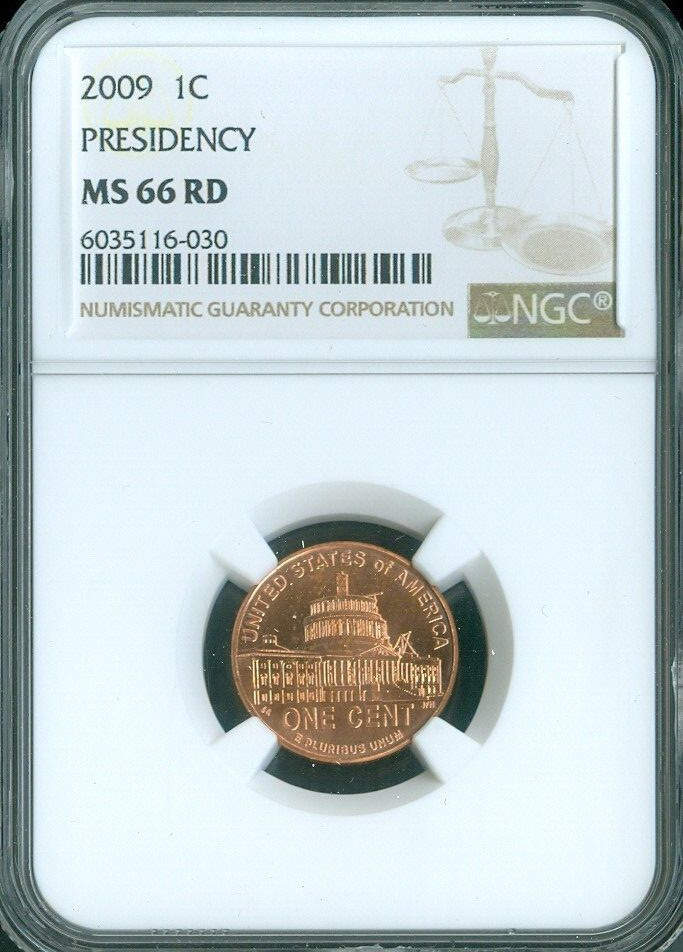 2009 Lincoln Cent Presidency NGC MS66 RD QUALITY