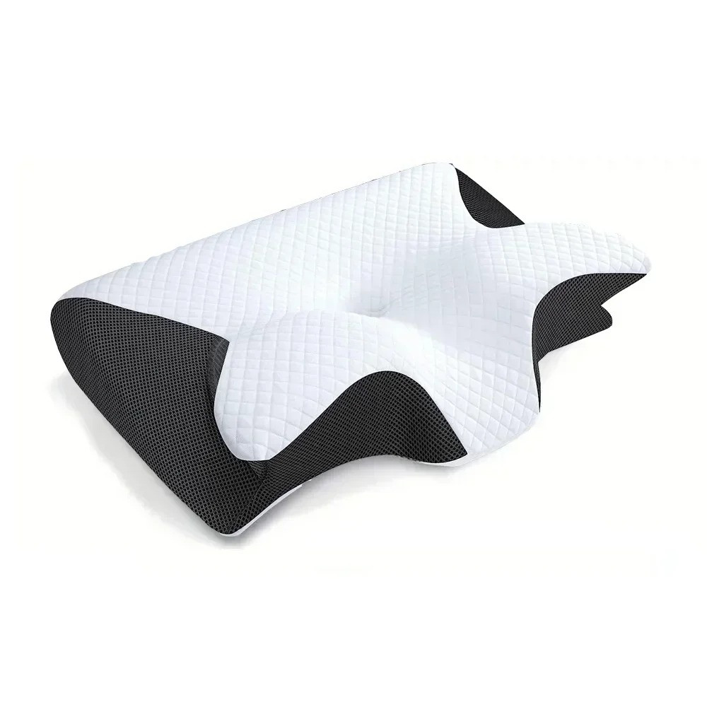 Butterfly Memory Foam Neck Pillow Cervical Pain Relief Contour Sleep