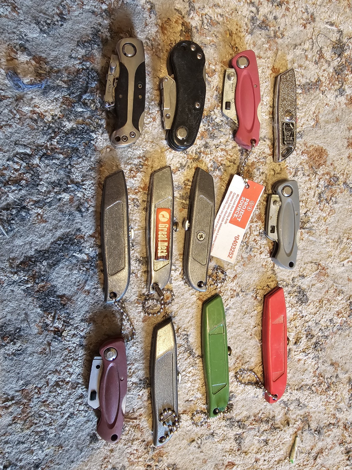Lot Of 12 Mini Utility Knives Beautiful Lot