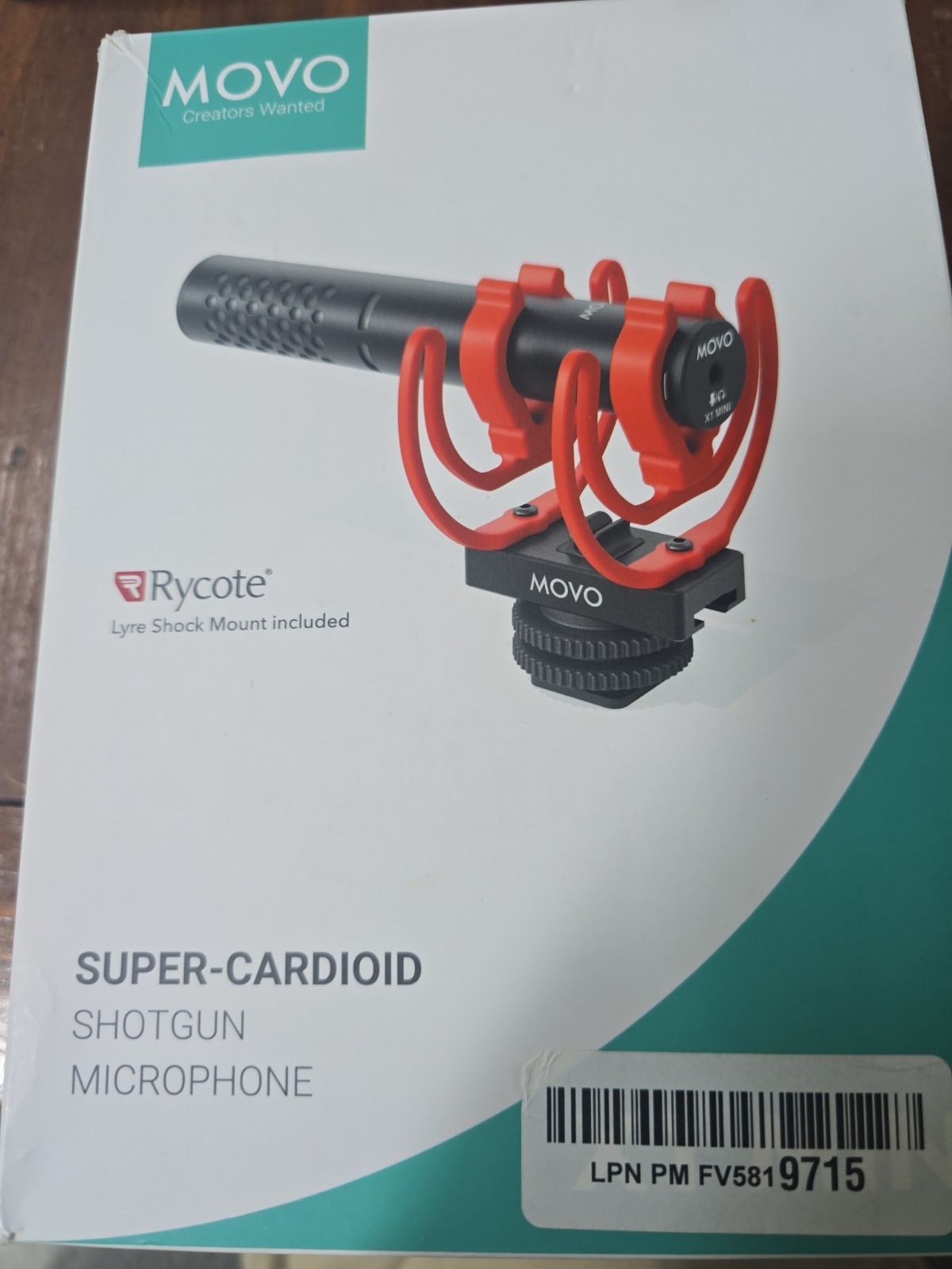 Movo X1-Mini Video Supercardioid Shotgun Microphone - USB-C/3.5mm