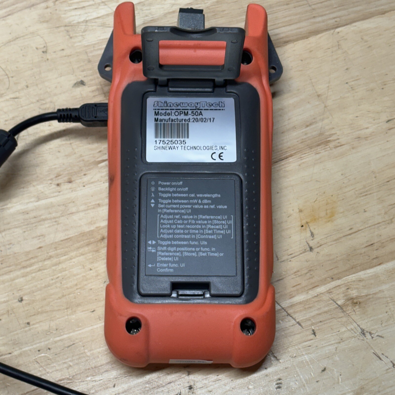 ShinewayTech OPM-50a Intelligent Optical Power Meter Read