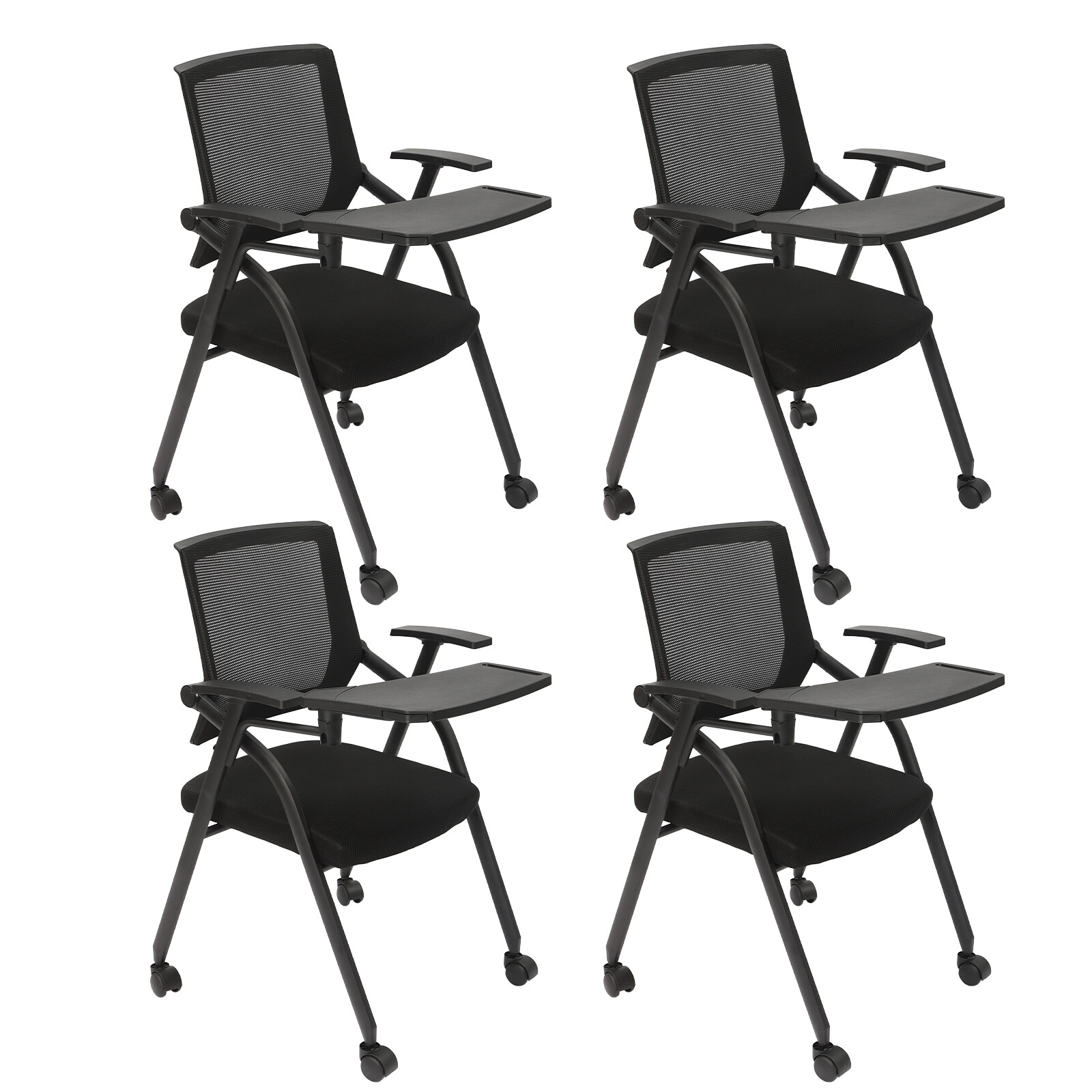 Office Conference Reception Chair Guest Chair Mesh Back Waiting Room Seat 4 Pcs