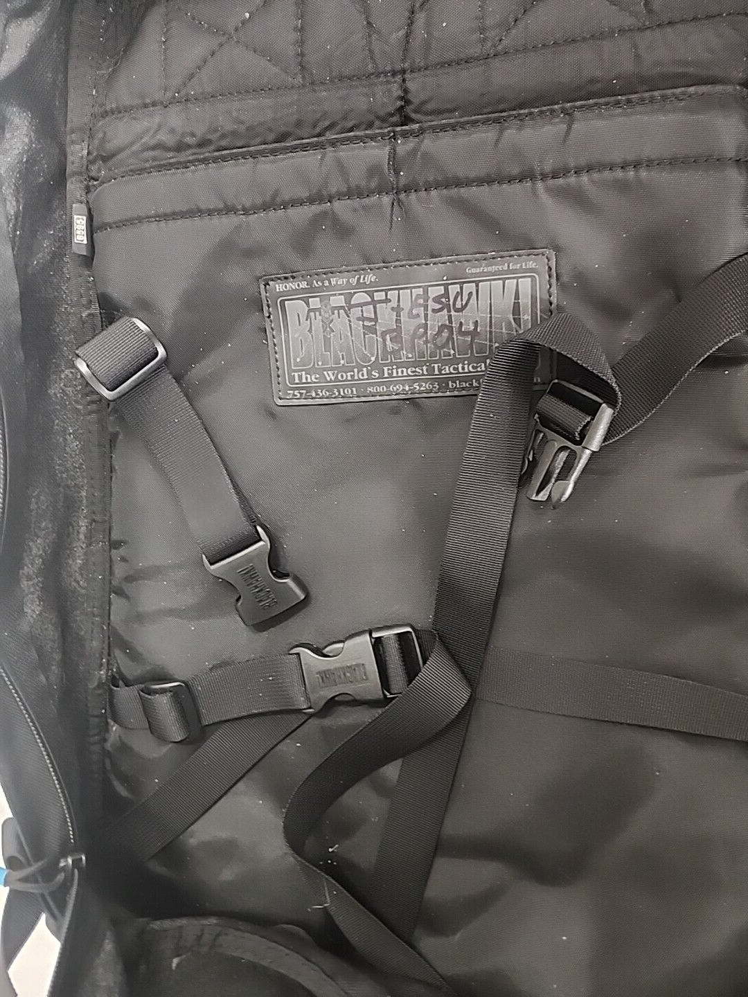 Blackhawk 3-Day Assault Backpack Black Cag Sof Devgru Seal