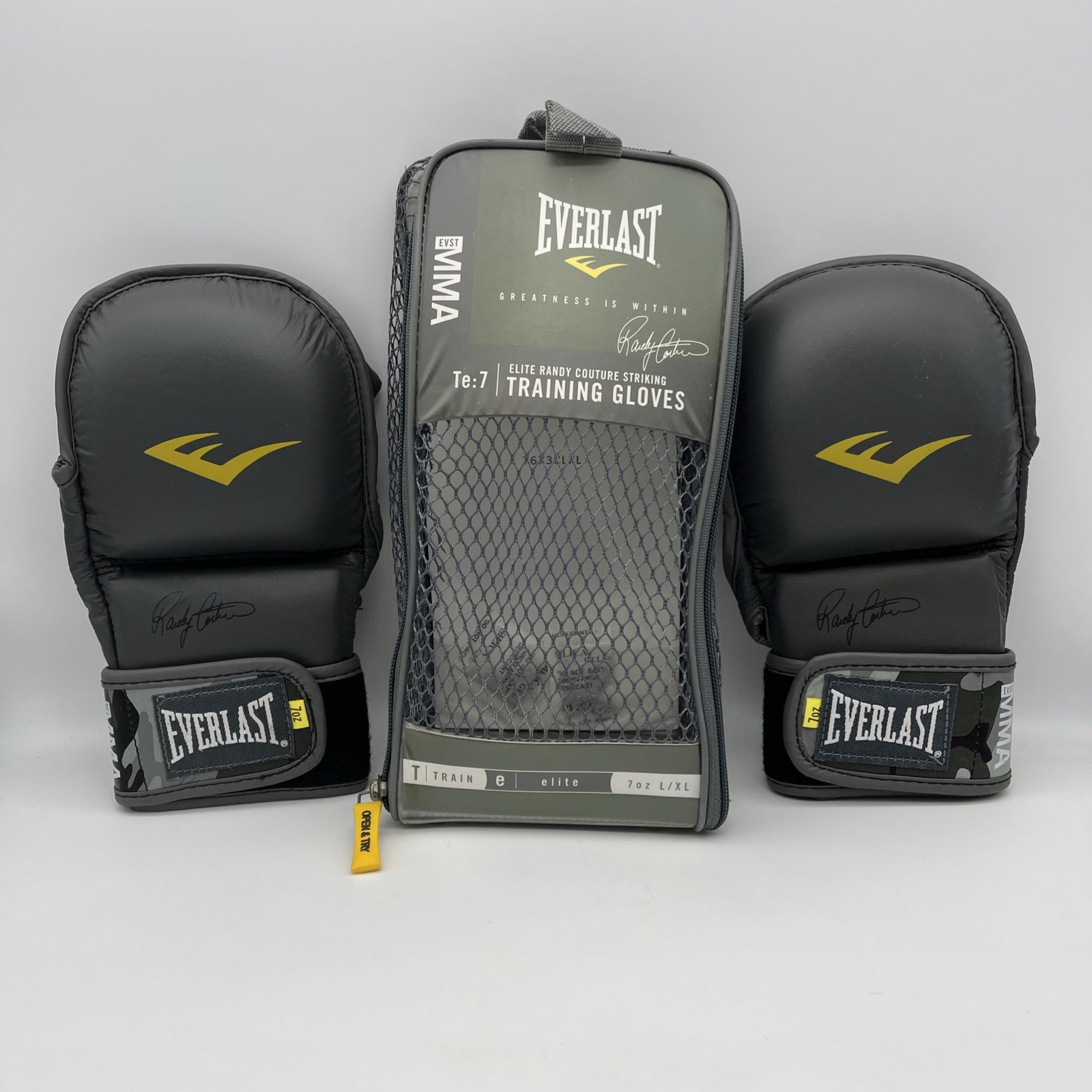 Everlast Training Advanced MMA 7-Ounce Training Gloves L/XL Randy Couture
