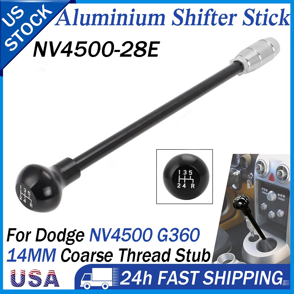 For Dodge NV4500 G360 Ram 2500 Shifter Stick Lever Handle & Knob 14MM NV4500-28E