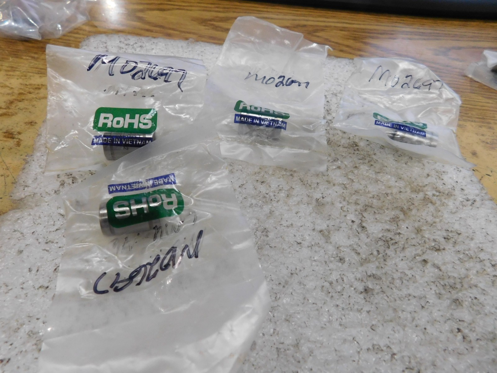 Lot of Misumi Model:   LMU-N6 Linear  Ball Bearings.  Qty. 4.    New Old Stock