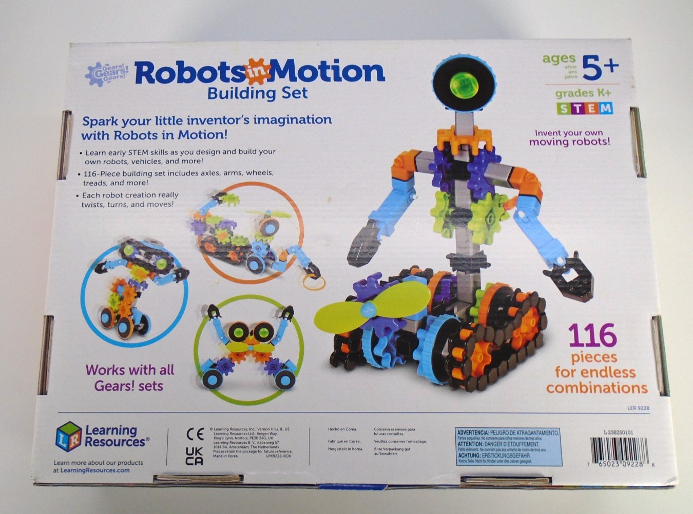 Learning Resources Gears! Robots in Motion Building Set Critical Thinking Skill