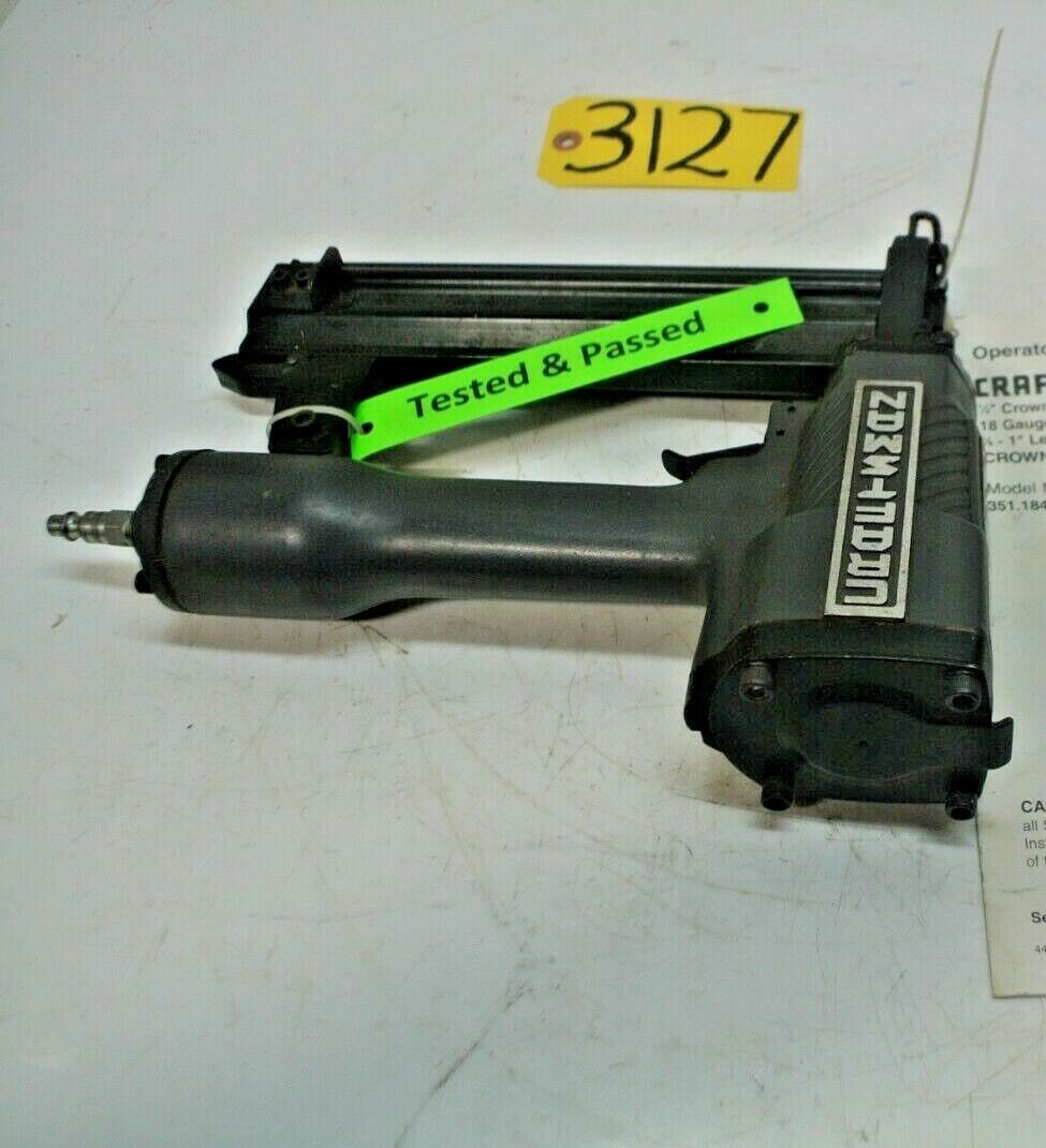 Sears Craftsman Model #351-184060 1/4" Crown Stapler 18 Gauge 3/8"-1" Length