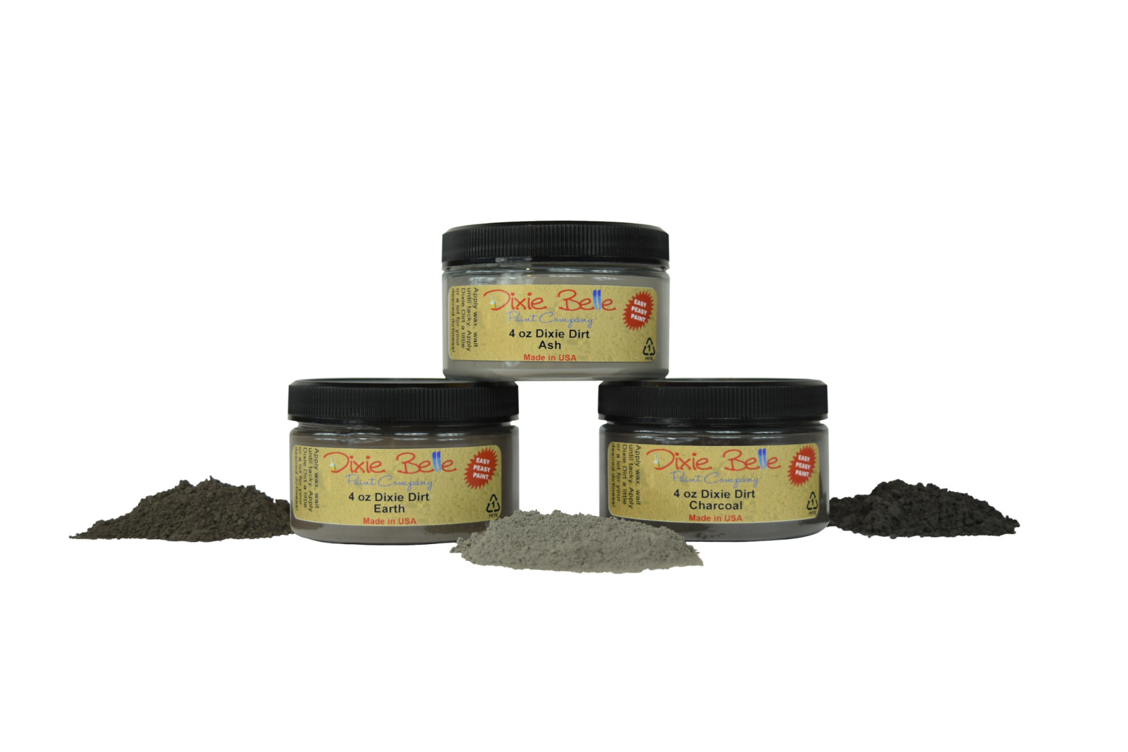 Dixie Belle Dixie Dirt - ASH, CHARCOAL OR EARTH - 4 oz.  - New