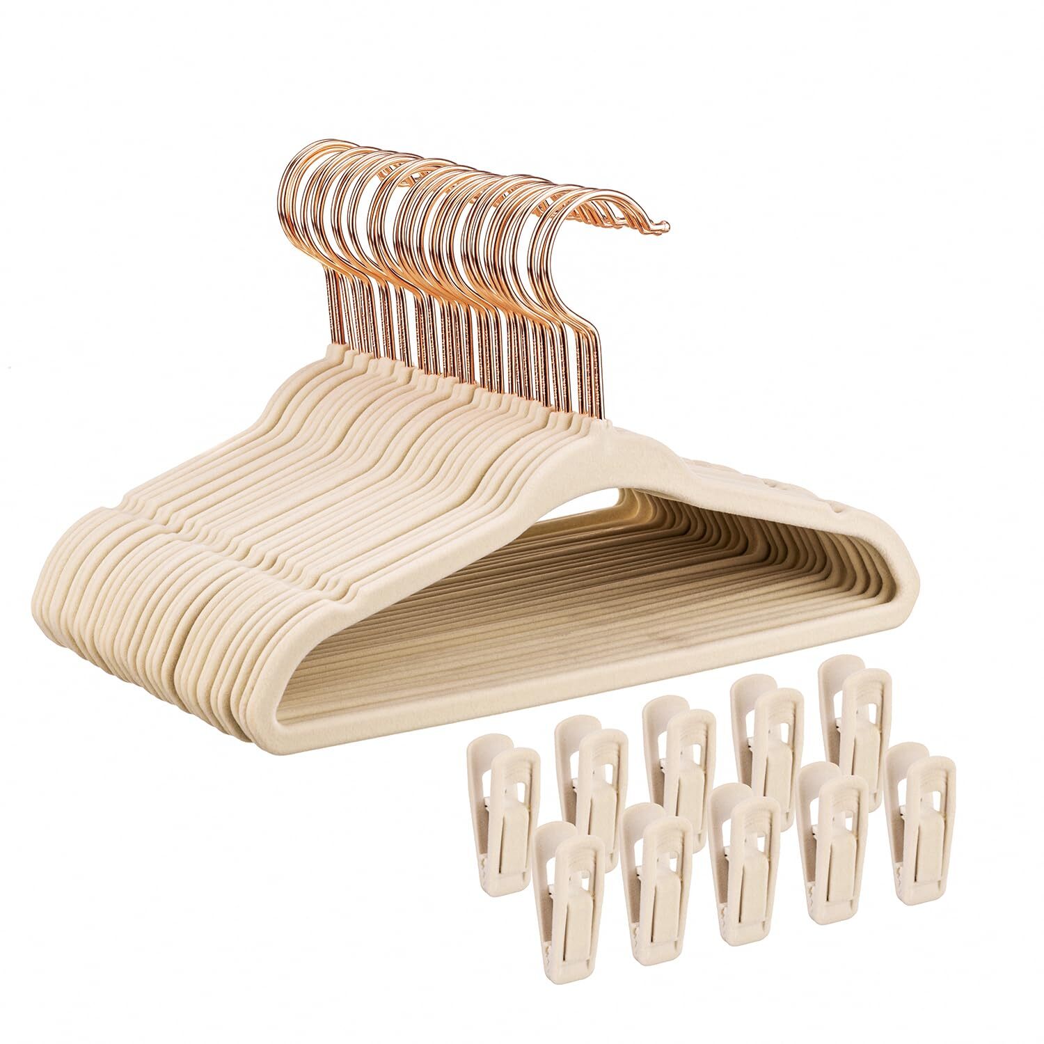 Baby Velvet Hangers 30 Pack - 11'' Inch Premium Non Slip Kids Felt Hangers fo...