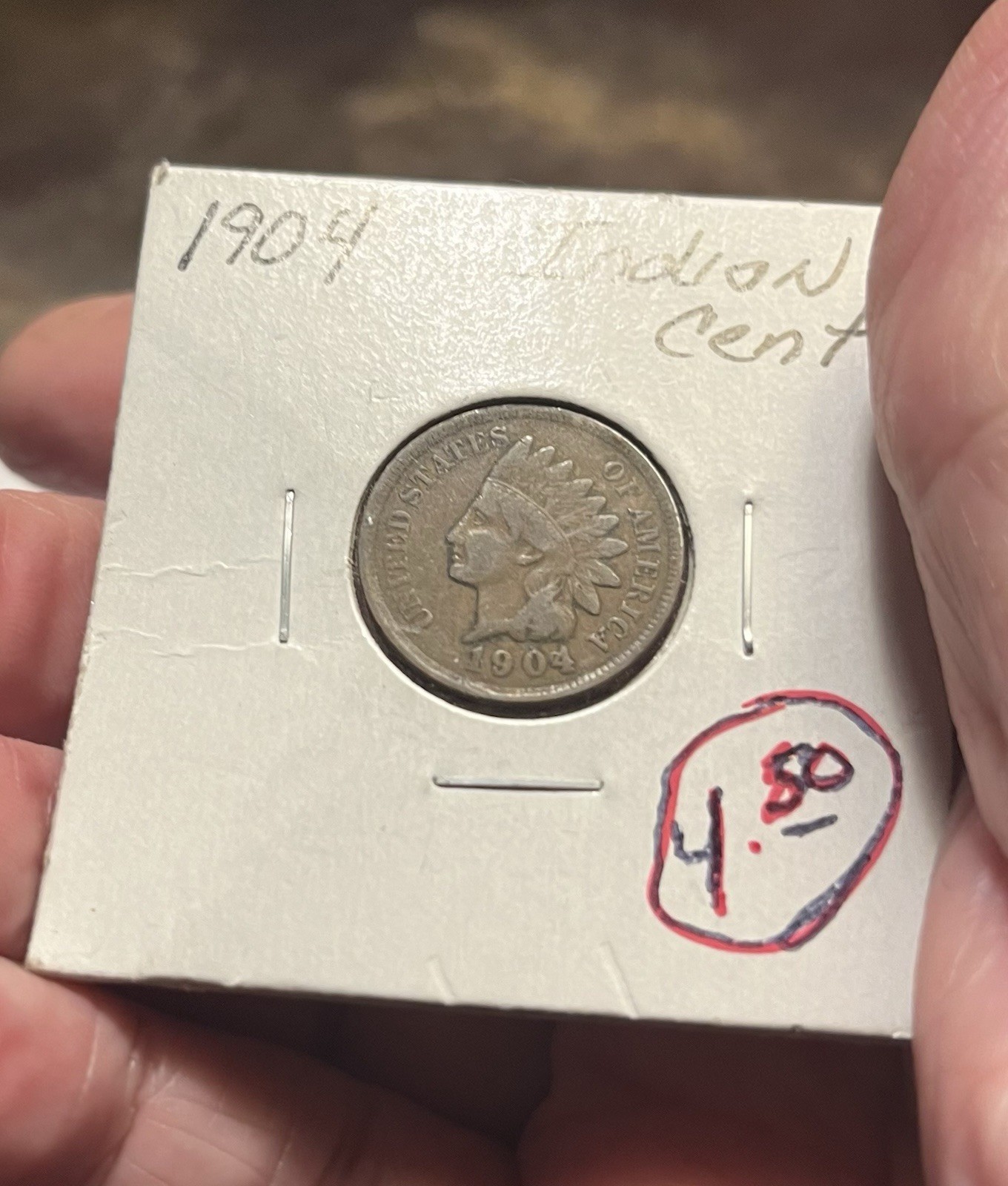 1904 Indian Head Cent, $3.25 Or Best Offer