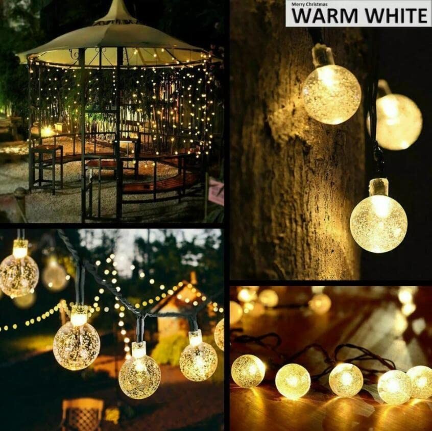 Solar String Lights, 2 Pack Outdoor String Light 60 LED 40ft 8 Lighting Modes...