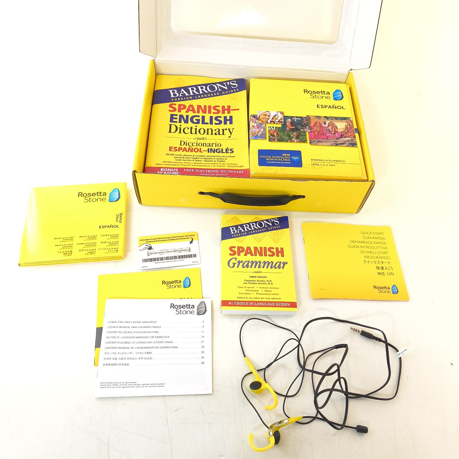 Professional Español Spanish Levels 1-5 set Barron's Dictionary Complete Stone