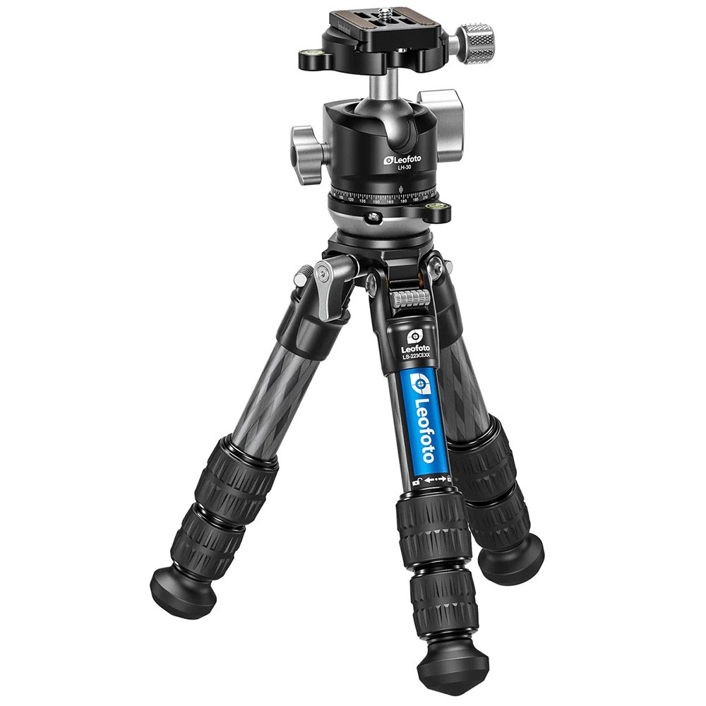 Leofoto LS-223CEX X Verison Table/Ground Mini Tripod & Integrated Leveling Head