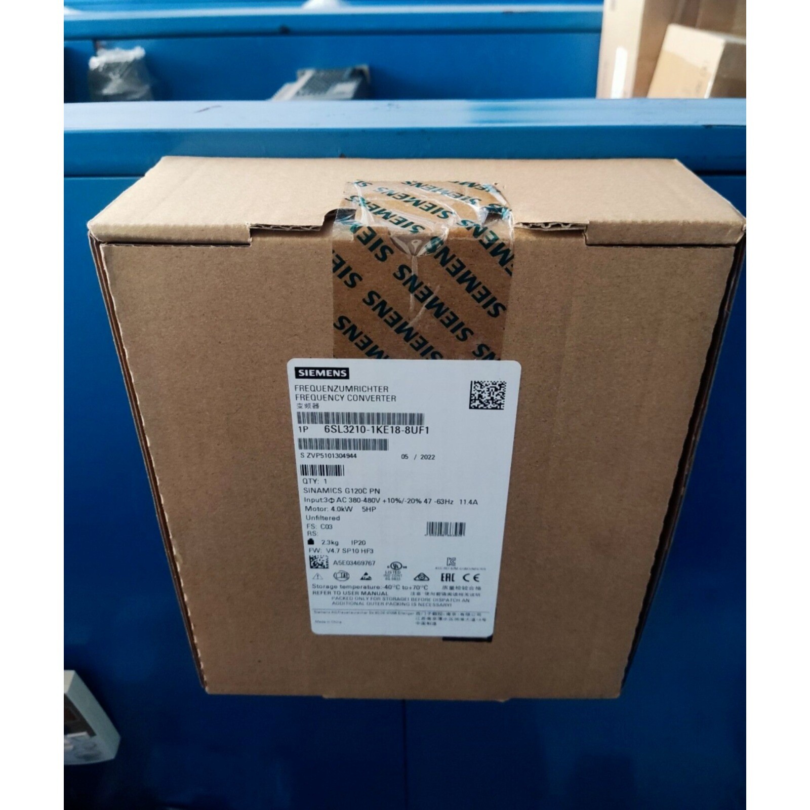 New Siemens 6SL3210-1KE18-8UF1 SINAMICS G120C 4KW Converters 6SL3 210-1KE18-8UF1