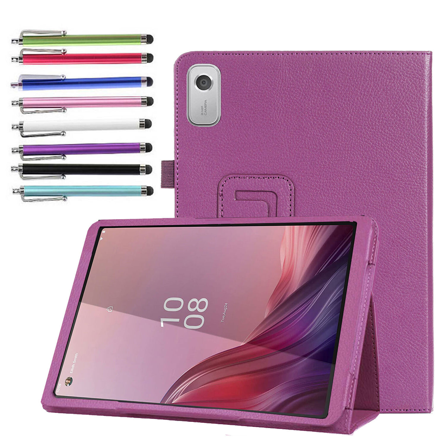 Lenovo Tab M9 Case Magnetic PU Leather Folio Stand Cover for Nook 9 inch Lenovo