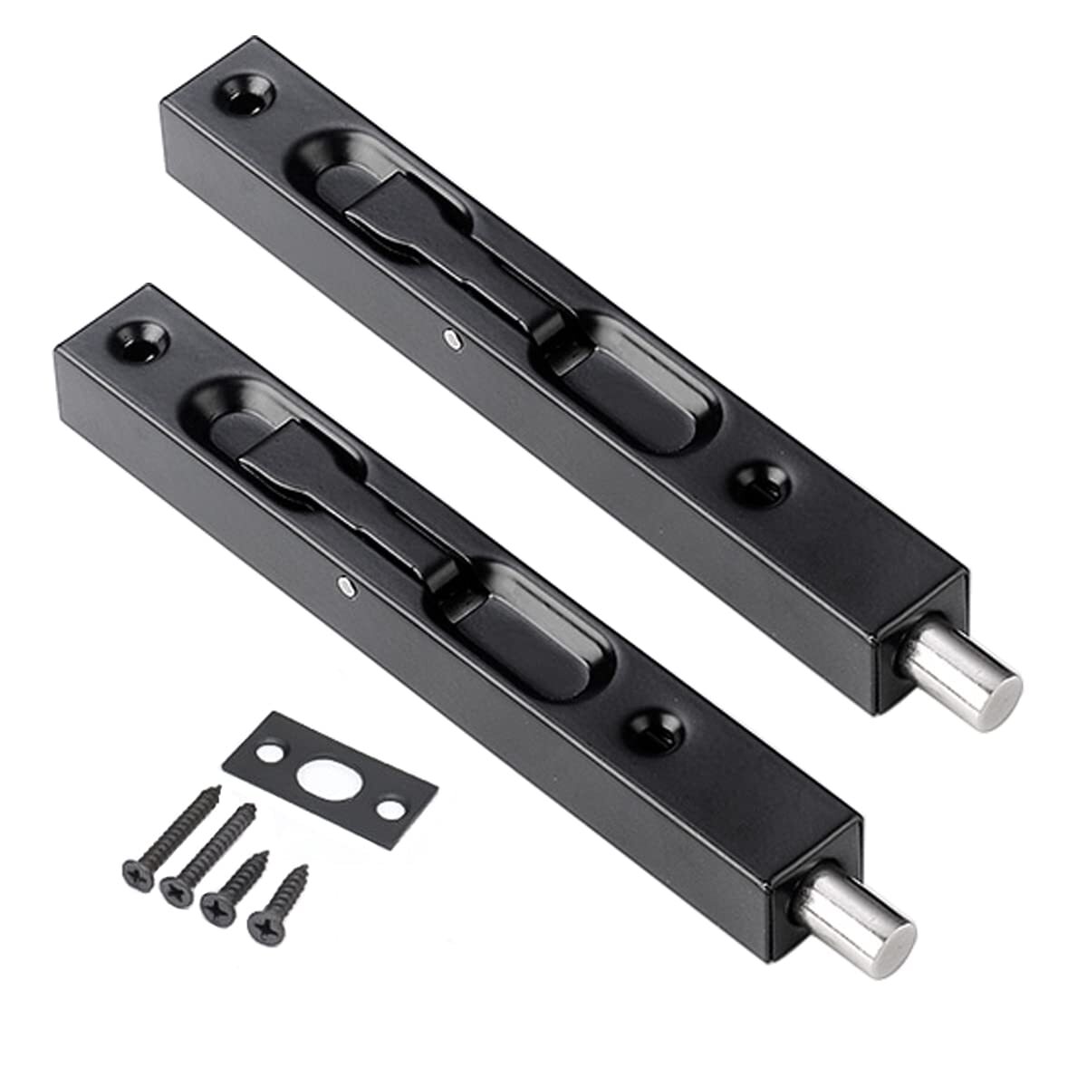 6 Inch Door Latches-Stainless Steel Concealed Security French Door Latches Fl...