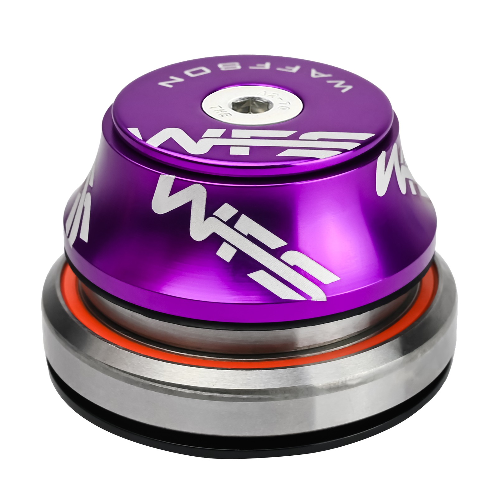 WFS HY877 Full Integrated Headset 1-1/8 -1- 1.5'' Tapered 15mm Top Cone, Purple
