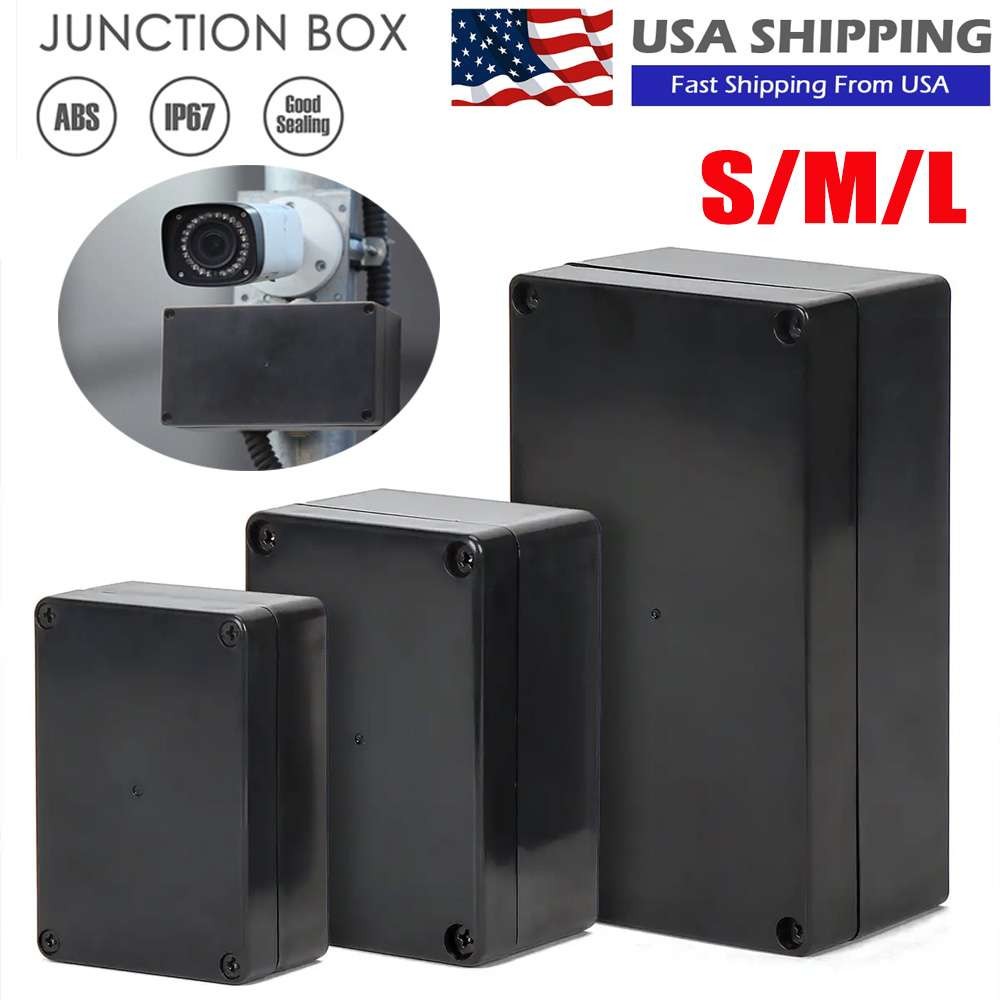 Electrical Junction Box Waterproof ABS Plastic In/Outdoor Project Enclosure Case
