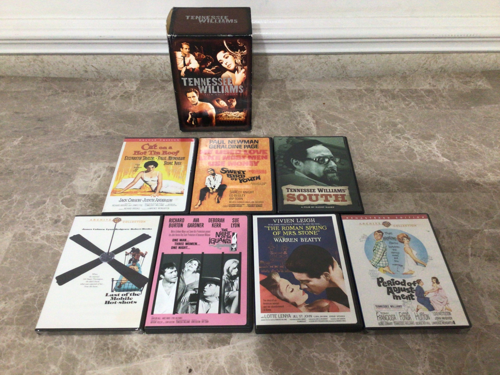 Tennessee Williams Film Collection DVD 7 Disc 6 Movie Box Set Brando Taylor