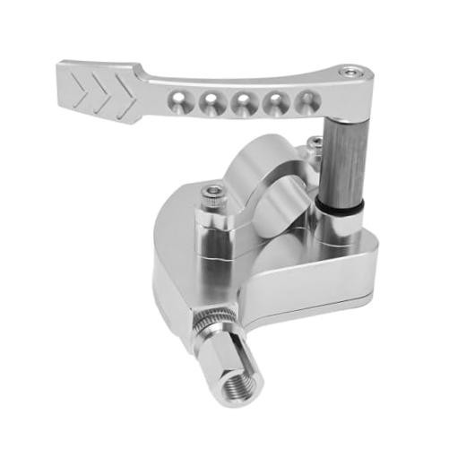 EATAKWARD Universal Billet CNC 7/8 inch ATV Throttle Lever Thumb Silver