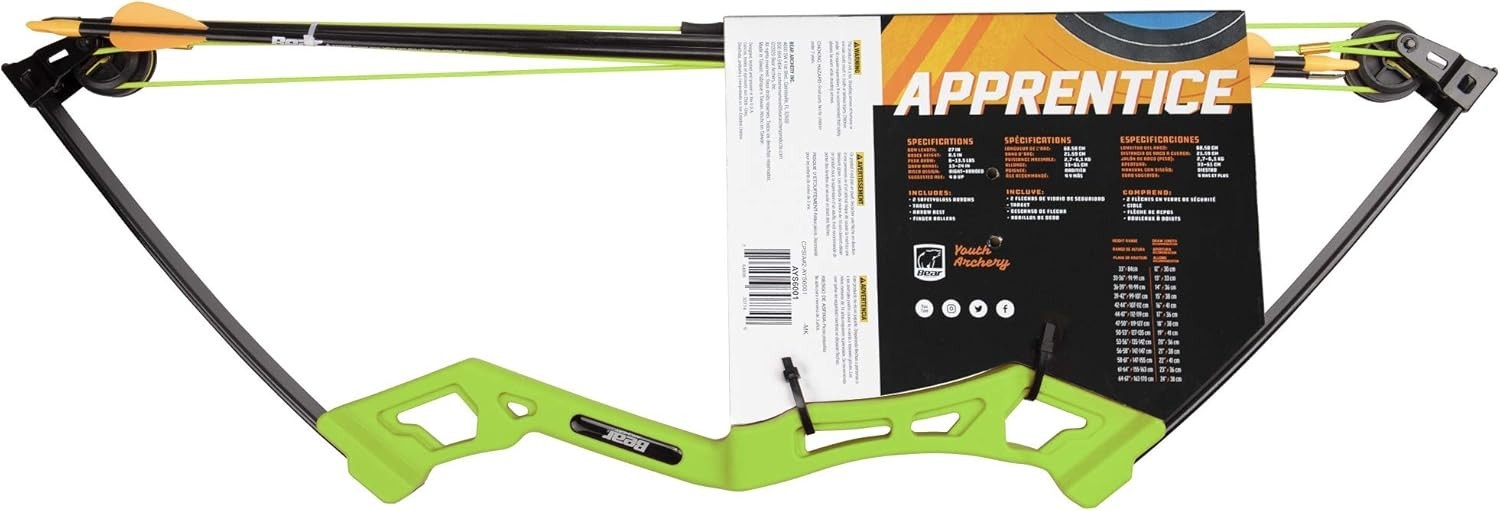 Beginner-Friendly Apprentice Archery Set: 24-inch Draw Length for Young Archers