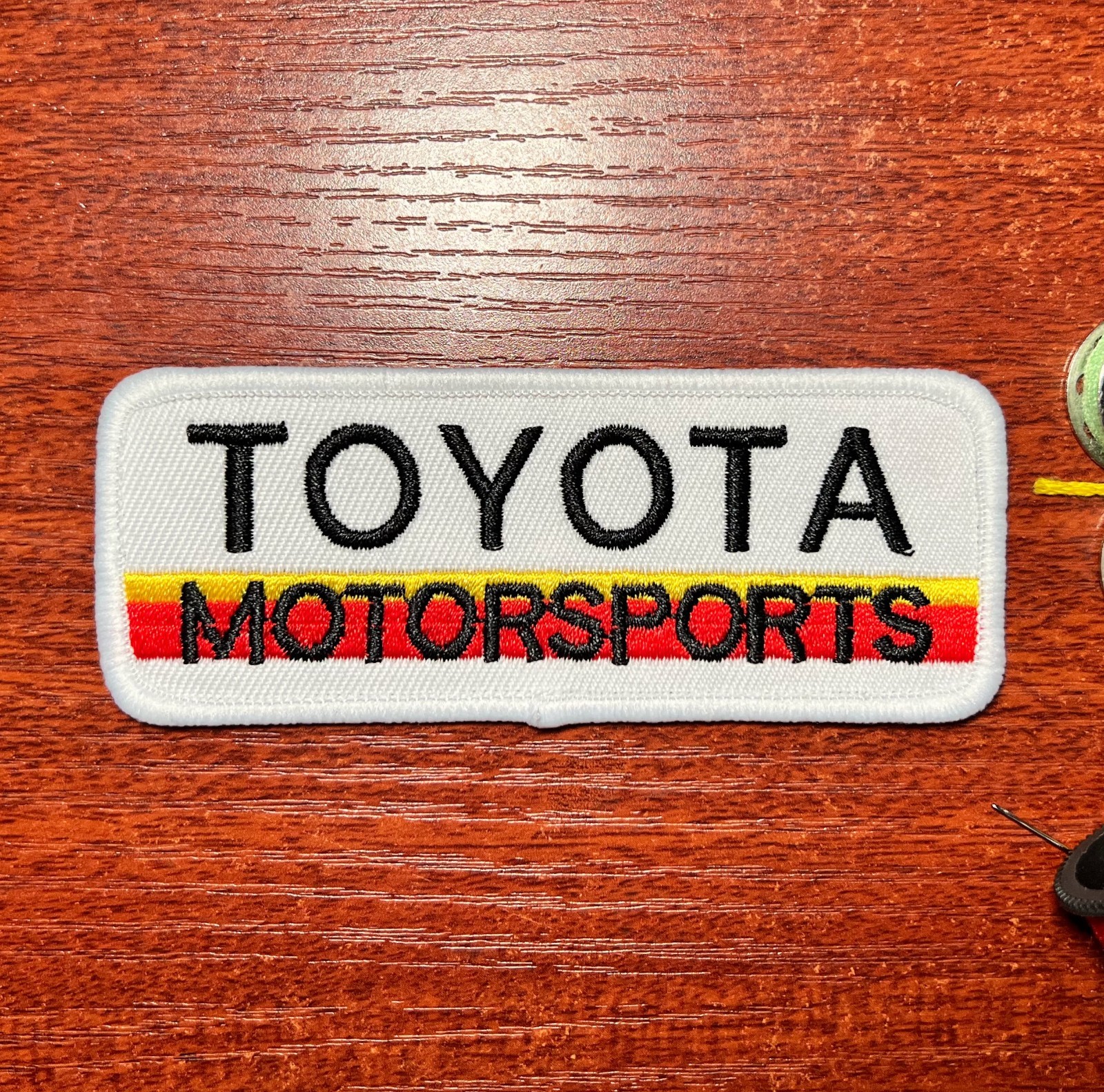 Toyota Motorsports Racing Cars Trucks Auto Motorsport Embroidered Iron On 1.5x4"