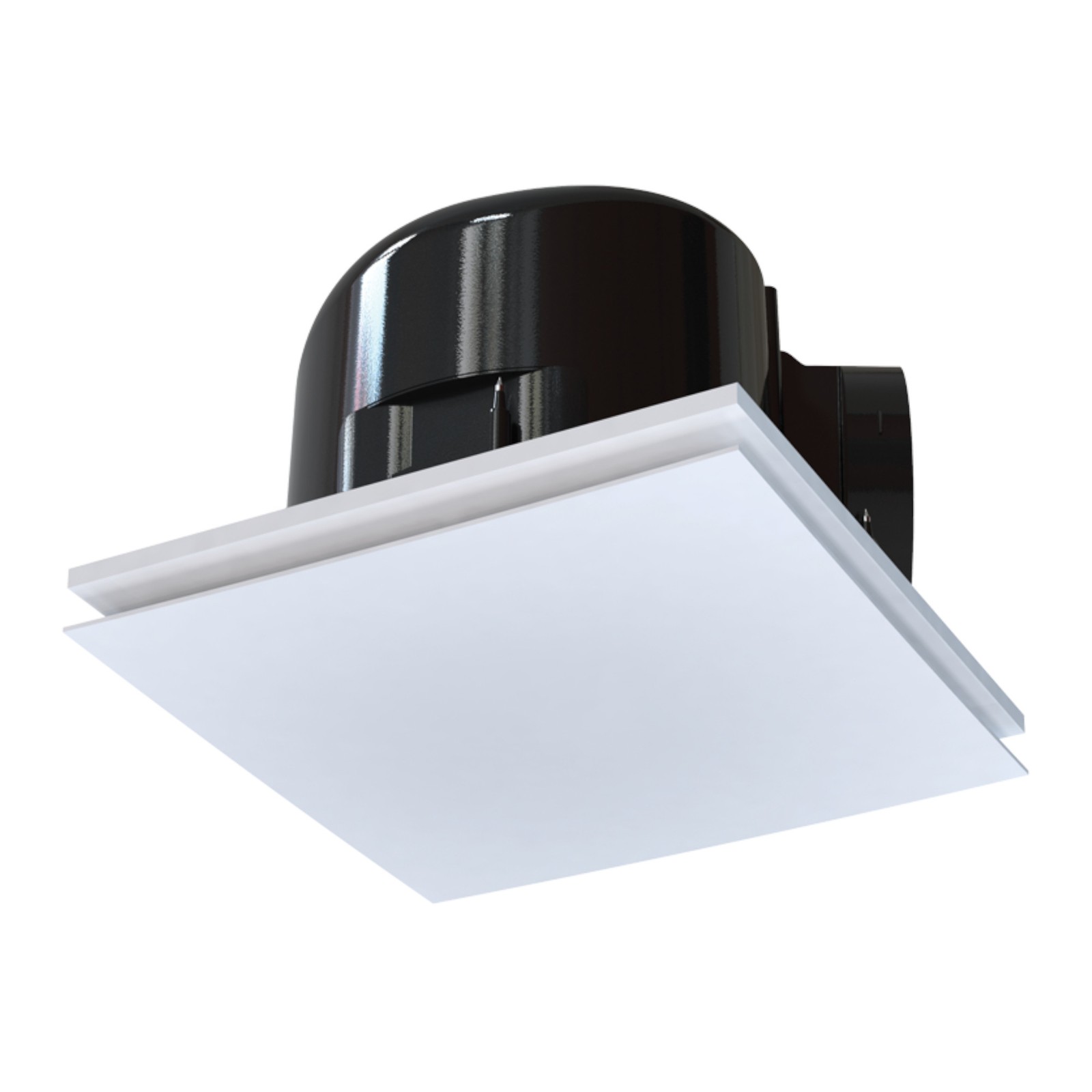 VENTS IPX4 Ceiling Radial Exhaust Fan HBF 250 Square NW 150, White Matt