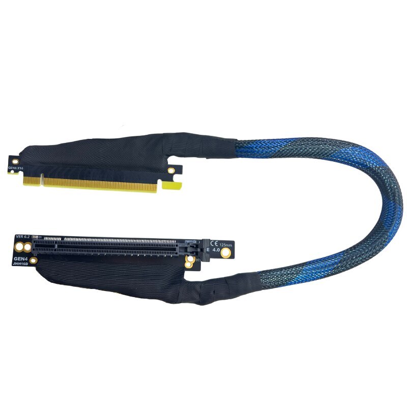 PCIE 4.0 X16 Graphics Card Extension Cable 270 Degree for server AI Processing