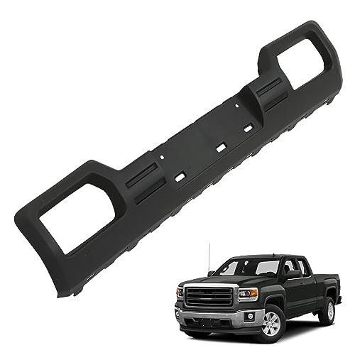 Black Front Bumper Valance Panel Plastic Replacement for 2014-2015 Sierra