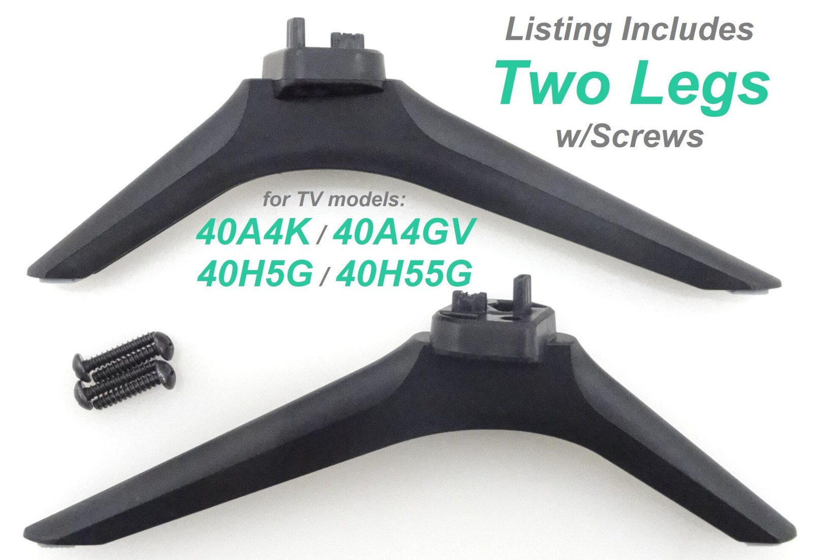Pre-Owned Hisense 40A4K 40A4GV 40H5G 40H55G TV Stand Legs w/Screws