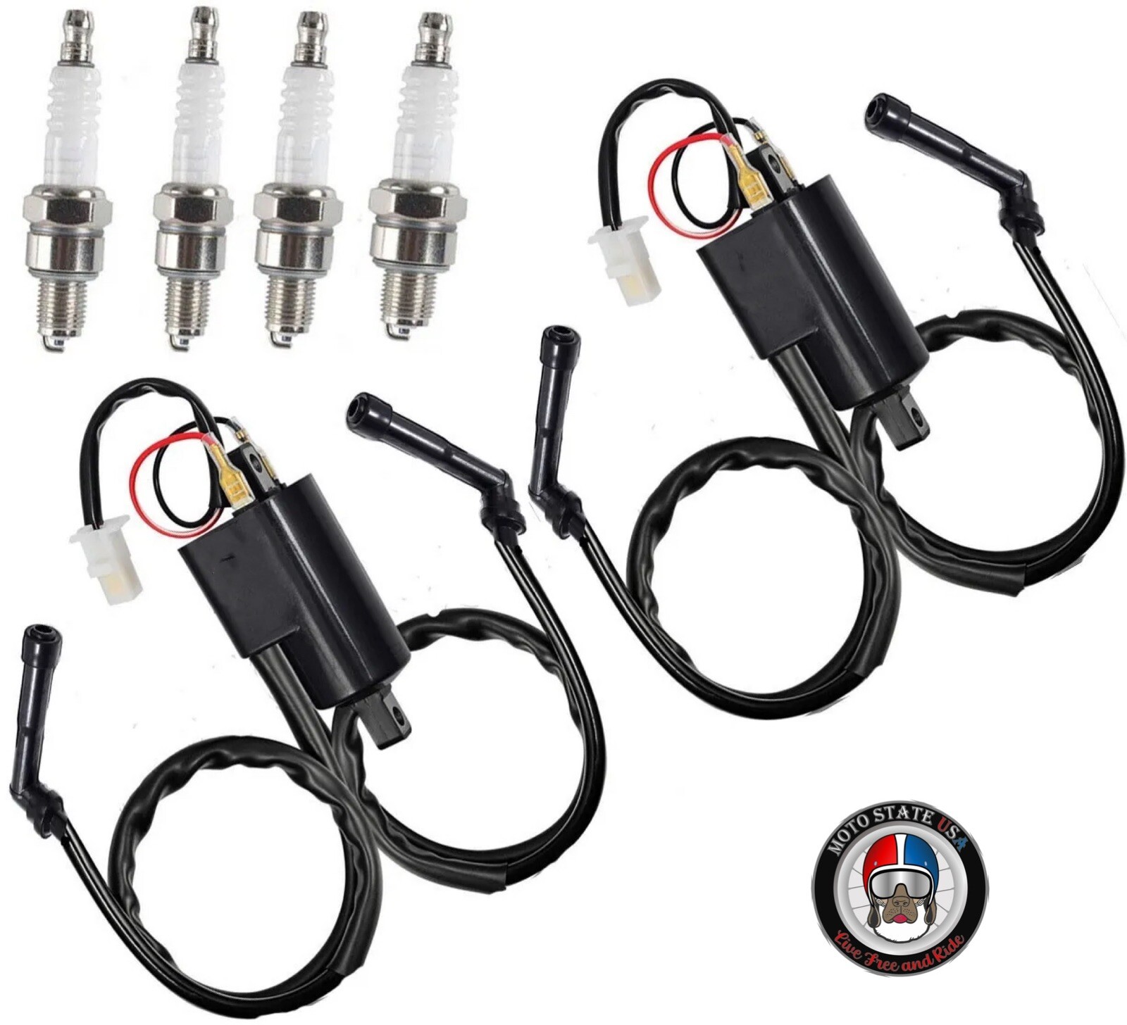 2x 102mm Ignition Coils Set For Yamaha XJ650L (1981-1983)