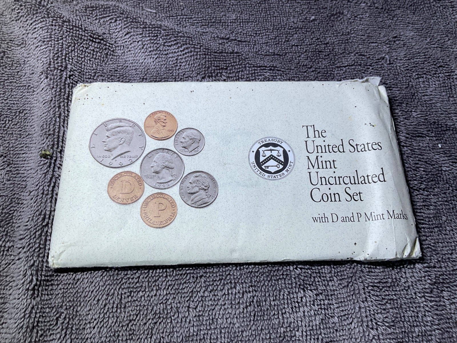 1992 U.S. Mint Uncirculated Set Ten Different Coins Philadelphia & Denver