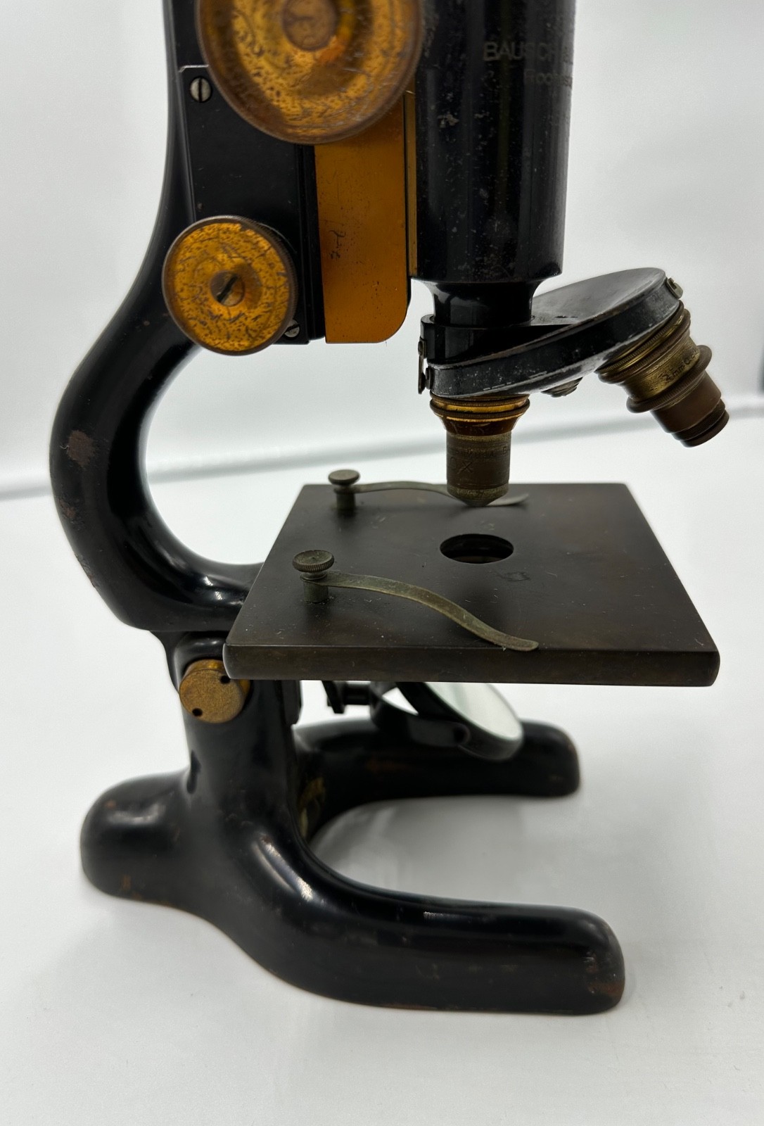 Antique Bausch & Lomb Pat Jan 5 1915 Microscope