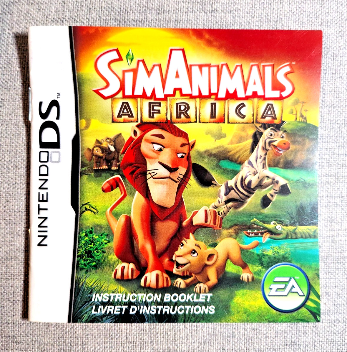 SimAnimals Africa Instruction Manual Only - Nintendo DS